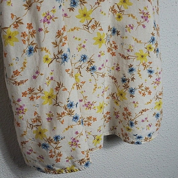 Old Navy Floral Spaghetti Strap Dress Pockets Linen Sustainable Flirty Feminine - Picture 6 of 15